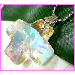 画像: スワロクリスタル クロス ネックレス 