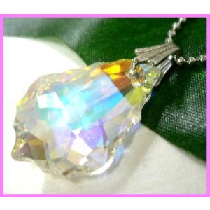 画像: スワロクリスタル ドロップ型 ネックレス 