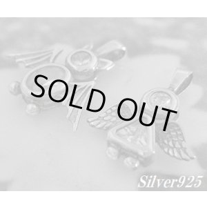 画像: 天使と悪魔のドール ペアペンダント ジルコニア付