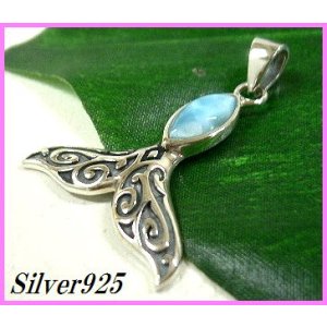 画像: ラリマー　ドルフィンテールペンダント 