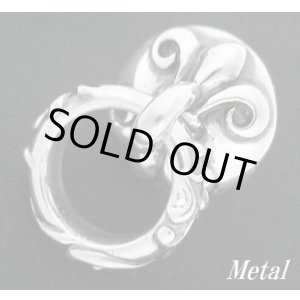 画像: 合金 百合紋アラベスク　ドロップハンドル