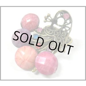 画像: ラインストーン  アンティーク調ヘアクリップ typeC