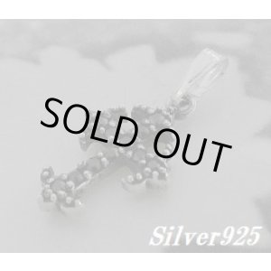 画像: ブラックジルコニア付クロス トップ