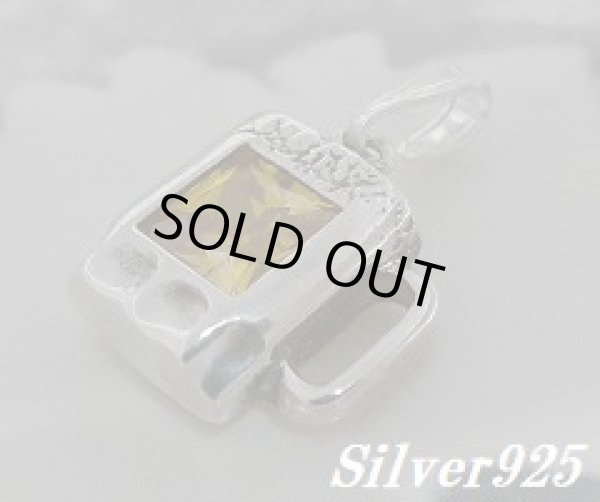 画像1: ジルコニア付ビールジョッキ トップ