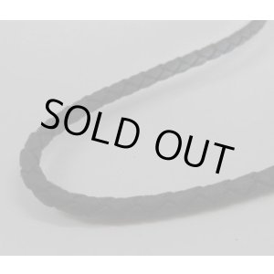 画像: 合皮編みチェーン[黒]47ｃｍ＋アジャスター7cm