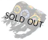 画像: ネパール製　手編みロングウールマフラー　ブラック