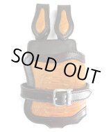 画像: 牛革×オーストリッチ革　ウォレットホルダー ダブルストラップ 