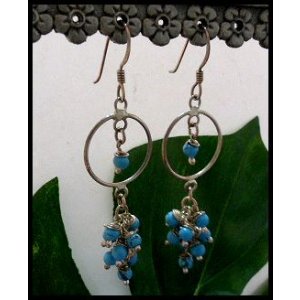 画像: シルバーピアス　ターコイズ