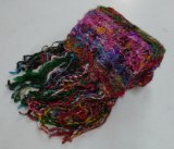 画像: タイ製　ハンドメイドロングシルクマフラーA