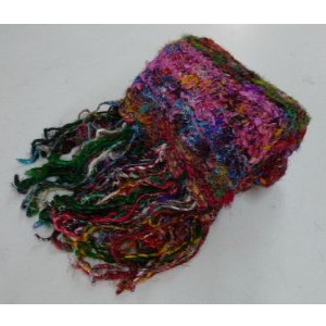 画像: タイ製　ハンドメイドロングシルクマフラーA