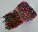 画像: タイ製　ハンドメイドロングシルクマフラーD