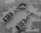 画像: シルバー925エンドパーツ　革紐カシメtype