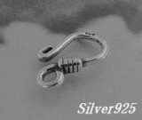 画像: シルバー925製エンドパーツ細　フック 