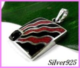 画像: オニキス×コーラル　ミニプレートペンダント