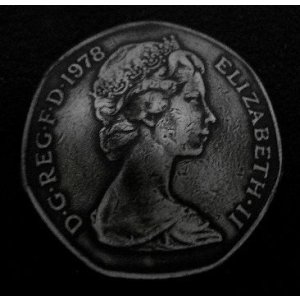 画像: イギリス50ペンス レプリカコイン　メタルコンチョ　直径30mm 