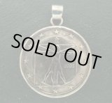 画像: イタリア1ユーロ　コインペンダント　23mm