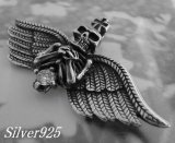 画像: エンジェルスカル　ジルコニア付　トップ 