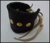 画像: 牛革×サメ革シャークレザーブレス　