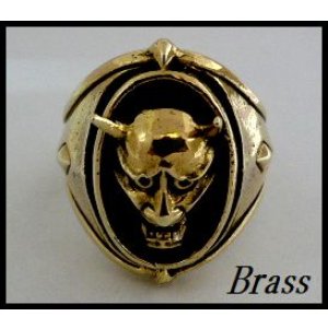 画像: Brassダイカット般若リング