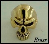 画像: Brassアングリースカルヘッドリング