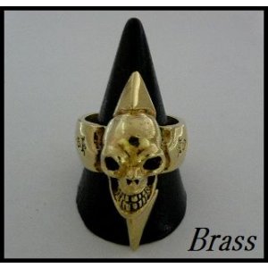 画像: Brassソードスカルリング