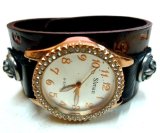 画像: 牛革ナンバー型押しレザーブレスウォッチ　