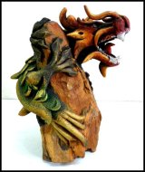 画像: 木製龍×天然木オブジェmini　訳あり品