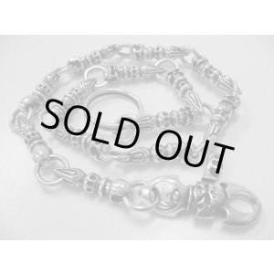 画像: silverスカルソードウォレットチェーン