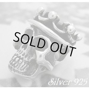 画像: シークレットスカル　トップ　ブラックジルコニア