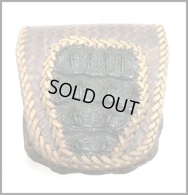 画像1: 牛革×クロコダイルmix　ミニメディスンバッグ