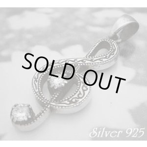 画像: ジルコニア入りト音記号　トップ