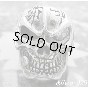 画像: ギャングスカルリング クリアジルコニア