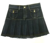 画像: 【アウトレット】NongJoJeansデニムブリーツスカート　Mサイズ