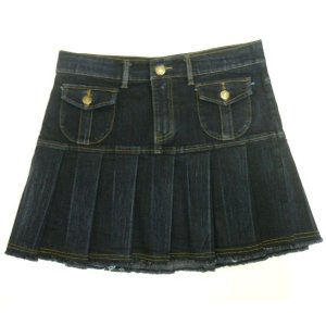 画像: 【アウトレット】NongJoJeansデニムブリーツスカート　Mサイズ