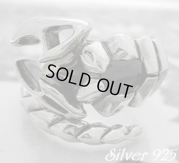 画像1: スコーピオンリング カットオニキス