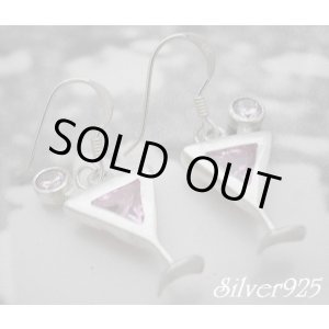 画像: シルバーピアス　ピンクジルコニア