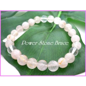 画像: ルチルクォーツ8mm 天然石ブレス サイズS/M/L