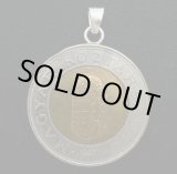 画像: ハンガリー１００フォリント　コインペンダント　24mm