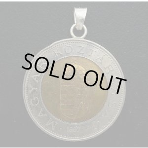 画像: ハンガリー１００フォリント　コインペンダント　24mm