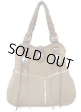 画像: 牛革スタッズウエスタントートバッグ　難有り