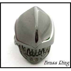 画像: Brassエイリアンリング　ブラックロジウムコート