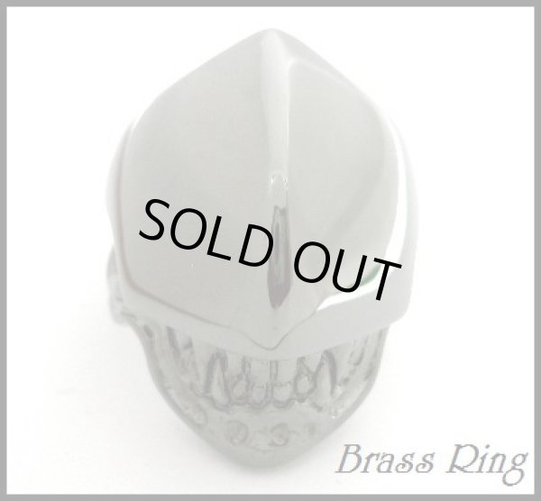 画像1: Brassエイリアンリング　ブラックロジウムコート