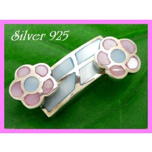 画像: シェルペンダントY　花パステル