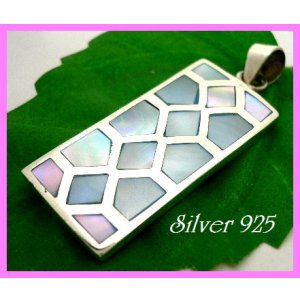 画像: シェルペンダント　ブルー