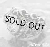 画像: スカルアラベスクジルコニアポイントリング