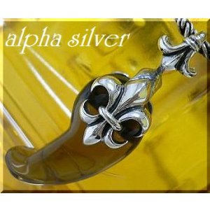 画像: 天然石勾玉スモーキークォーツsilverフレア