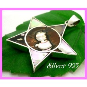 画像: シェルペンダント　星