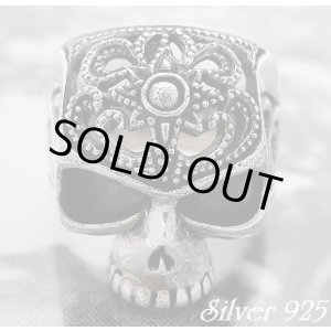 画像: 透かしトライバルヘッドスカルリング