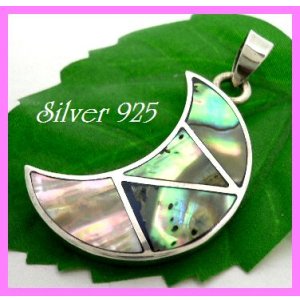 画像: シェルペンダント　三日月アバロン