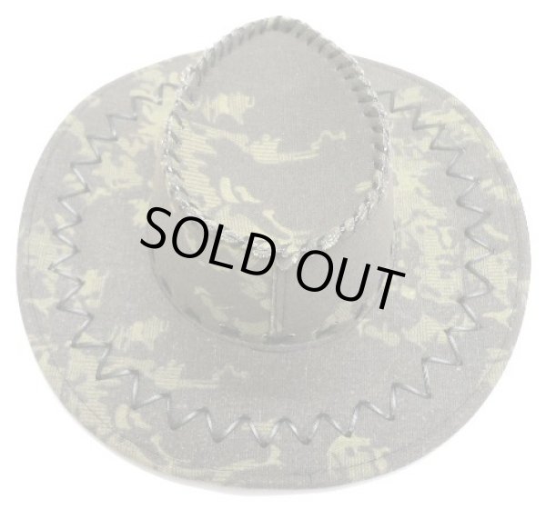 画像1: 迷彩テンガロンハット　カーキ